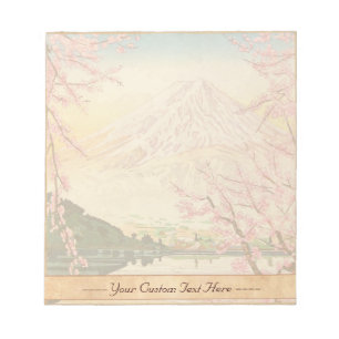 Fuji uit Kawaguchi Okada Koichi shin hanga japan Notitieblok