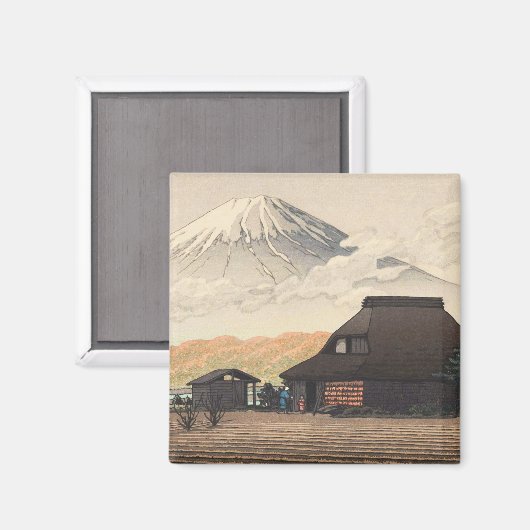 Fuji uit Narusawa Hasui Kawase shin hanga art Magneet (Voorkant / Achterkant)