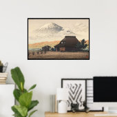 Fuji uit Narusawa Hasui Kawase shin hanga art Poster (Thuiskantoor)