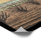 Fuji uit Narusawa Hasui Kawase shin hanga art Poster (Hoek)