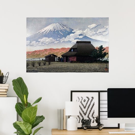 Fuji uit Narusawa Kawase Hasui 1952 Poster (Thuiskantoor)