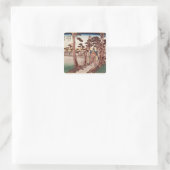 Fuji uit Yoshiwara Vierkante Sticker (Tas)