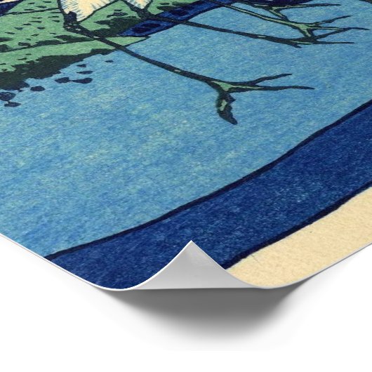 Fuji uitzicht 31 poster (Hoek)