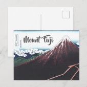 Fuji Ukiyo-e door Hokusai, Japans Briefkaart (Voorkant / Achterkant)