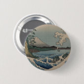 Fuji van het Zee Satta Ronde Button 5,7 Cm (Voorkant /achterkant)