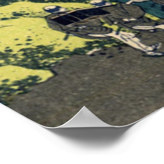 Fuji van Mishima Pass Poster (Hoek)