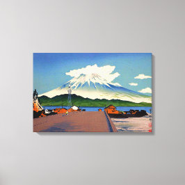 Fuji vanaf een weg naar Tokuriki Tomikichiro Canvas Afdruk