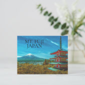 Fuji Volcano Japan Pagoda Briefkaart (Staand voorkant)