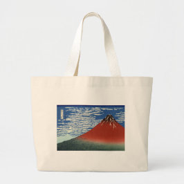 Fuji Volcano Japan schilderen Grote Tote Bag