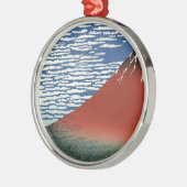 Fuji Volcano Japan schilderen Metalen Ornament (Links)