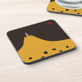 Fujigoshinkamonkurokirasya-Jinbaori Bier Onderzetter (Linkerzijde)