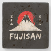 Fujisan Stenen Onderzetter (Voorkant)