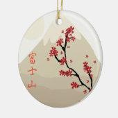 Fujisan: Zet Fuji op Keramisch Ornament (Links)