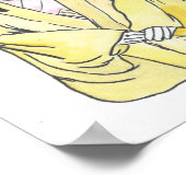 Fujiwara Lady - Oude Historische Japanse Mode Poster (Hoek)