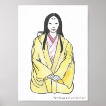 Fujiwara Lady - Oude Historische Japanse Mode