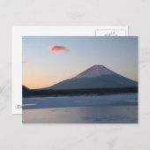 FUJIYAMA 's ochtends Briefkaart (Voorkant / Achterkant)