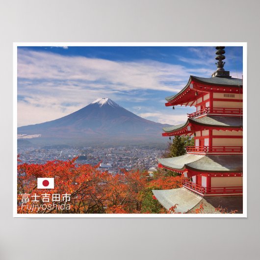 Fujiyoshida - Mount Fuji - Japan Poster (Voorkant)