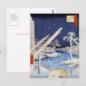 Fukagawa kiba, Ando Hiroshige Briefkaart (Voorkant / Achterkant)