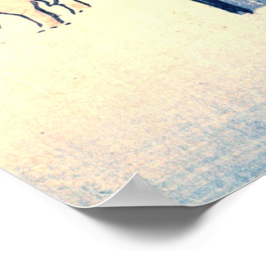 Fukagawa Lumberyard 1856 Poster (Hoek)