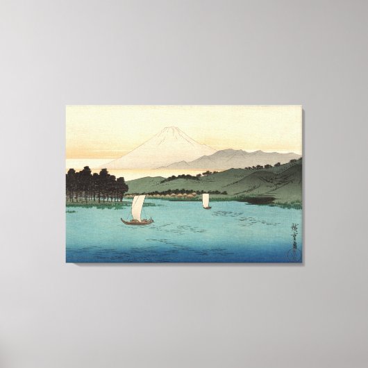 Fukeiga 4 -  Japans Ukiyo-e Canvas Afdruk (Voorkant)
