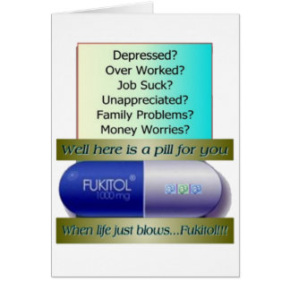 Fukitol, baan is klote, overwerkt, geen zorgen,