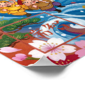 Fuku: Calligraphy "Good Fortune"260020002 Poster (Hoek)