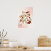 Fuku: Calligraphy "Good Fortune"260020230 Poster (Keuken)