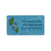 Fuku en Heiwa adreslabel Etiket (Voorkant)