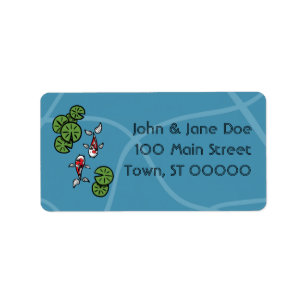 Fuku en Heiwa adreslabel Etiket