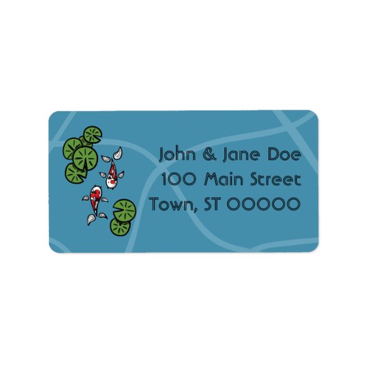 Fuku en Heiwa adreslabel Etiket (Voorkant)