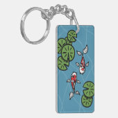 Fuku en Heiwa de Koi Acryl Sleutelhanger (Voorkant Links)