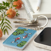 Fuku en Heiwa de Koi Acryl Sleutelhanger (Voorkant Rechts)