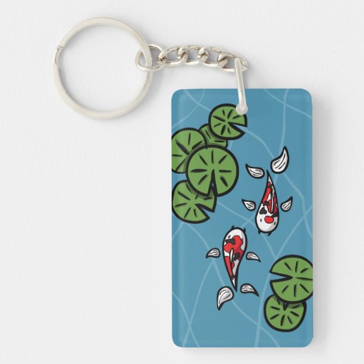 Fuku en Heiwa de Koi Acryl Sleutelhanger (Voorkant)