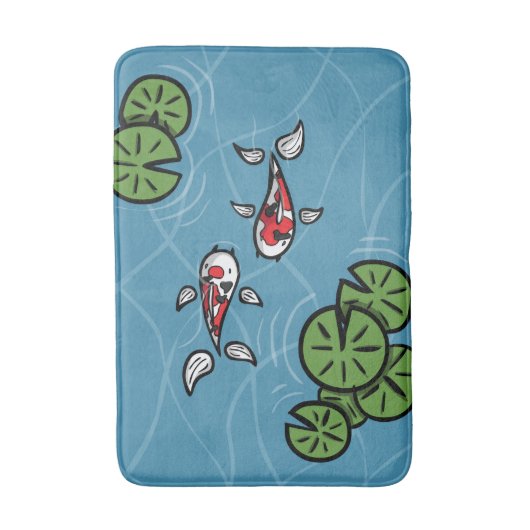 Fuku en Heiwa de Koi badmat (Voorkant Verticaal)