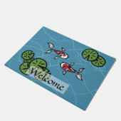 Fuku en Heiwa de Koi Doormat Deurmat (Schuin)