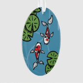 Fuku en Heiwa het Koi Acryl Ornament (voorkant)