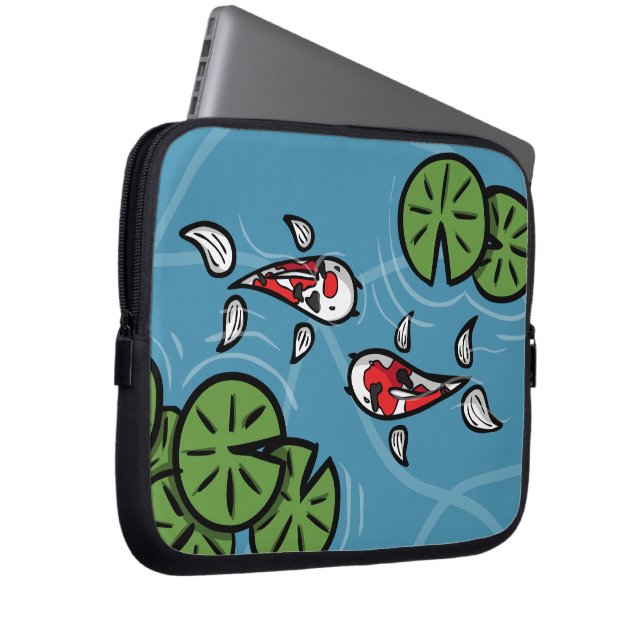 Fuku en Heiwa laptophoes Laptop Sleeve (Voorkant Rechts)