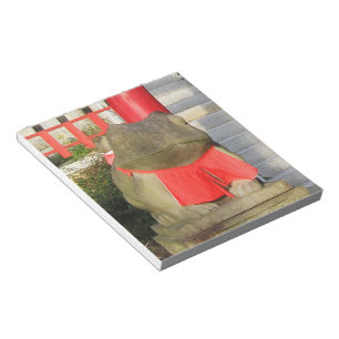 Fuku Kaeru 福 か る Fortune Frog met Red Yodarekake Notitieblok