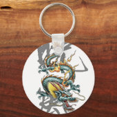 Fuku-Riu Japanse dragon Sleutelhanger (Voorkant)