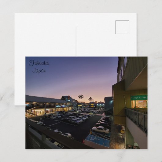 Fukuoka Japan Briefkaart (Voorkant / Achterkant)