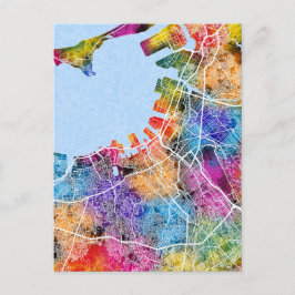 Fukuoka Japan City Map Briefkaart