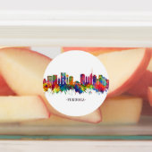 Fukuoka Japan Skyline Labels (Aangebracht)