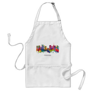 Fukuoka Japan Skyline Standaard Schort