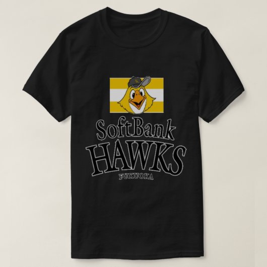 Fukuoka SoftBank Hawks Sticker T-shirt (Design voorkant)