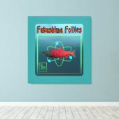 Fukushima Follies Canvas Afdruk (Insitu (Houten vloer))