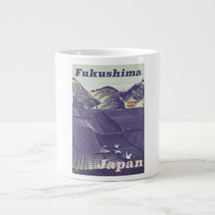 Fukushima, Japans poster voor vintage Grote Koffiekop