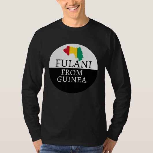 Fulani From Guinea Muslim Ancestry Initiation DNA T-shirt (Voorkant)