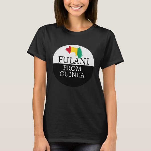 Fulani From Guinea Muslim Ancestry Initiation DNA T-shirt (Voorkant)