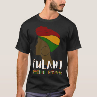 Fulani Meisje Guinee Vlag Afrikaanse diaspora T-shirt