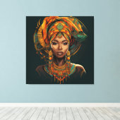 Fulani Radiance Canvas Afdruk (Insitu (Houten vloer))